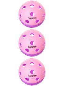 Gamma Pickleball Indoor Two-Tone Training Balls 3-Pack