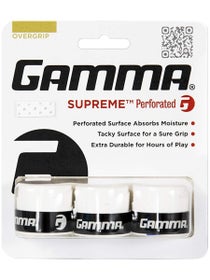 Gamma Supreme Overgrip Perforated White