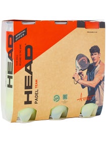 Lote de 3 tubos de 3 pelotas HEAD Padel Team