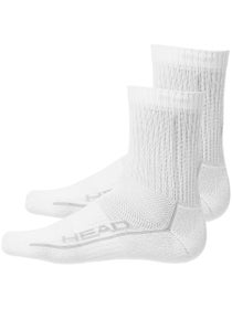 HEAD Performance Short Crew 2-Pack Socks White