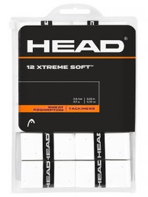 12 surgrips HEAD XtremeSoft blancs