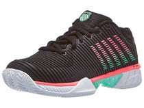 Chaussures Femme KSwiss Hypercourt Express 2 Blk/Wh/Mint - TERRE BATTUE