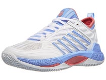 Chaussures Femme K-Swiss Hypercourt Supreme 2 Blanc/Bleu - TERRE BATTUE