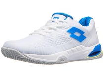 Chaussures Homme Lotto Mirage 100 II White/Blue/Lime - TERRE BATTUE
