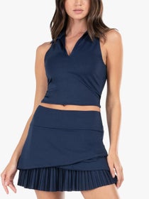Lucky in Love Women's Hip Fit Polo Tank