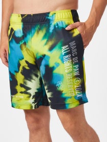Pantaloncini Marc De Paw Tie-Dye Verde Acido 7" Uomo