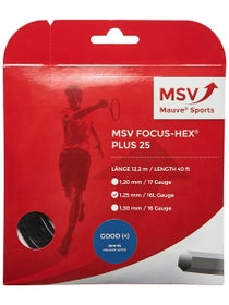 Cordage MSV Focus HEX Plus 
25 1,25 mm 
- 12,2 m