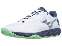 Mizuno Wave Enforce Court ALLCOURT Herrenschuh Wei&#xDF;/Mint/Indigo