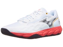 Mizuno Wave Enforce Court ALLCOURT Herrenschuh Wei&#xDF;/Blau/Koralle