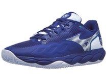 Chaussures Homme Mizuno Wave Enforce Court Blue/White/Blue - TERRE BATTUE