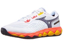 Chaussures Homme Mizuno Wave Enforce Tour 2 Wht/Blue/Coral TERRE BATTUE