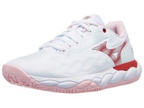 Zapatillas mujer Mizuno Wave Enforce Court White/Pink TIERRA BATIDA