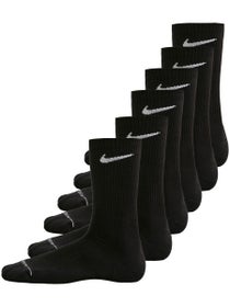 Nike Tennis 6-Pack Elevated Crew Socks Black