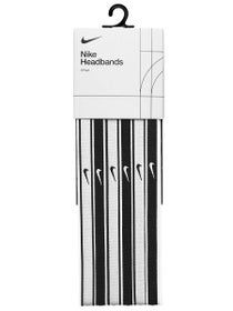 Nike Elastic 6PK Hairbands Black/White