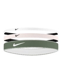 Nike Flex Elastic Hairbands 3PK Khaki/White