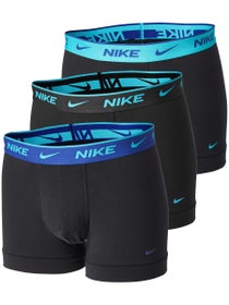 Nike Men's Cotton Stretch 3-Pack Trunk - Blue/Black