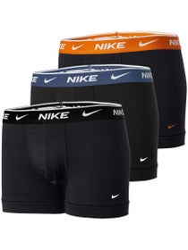 Nike Men's Cotton Stretch 3-Pack Trunk - Black/Blue