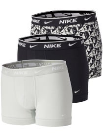 Nike Men's Cotton Stretch 3-Pack Trunk - Print/Bk/Grey