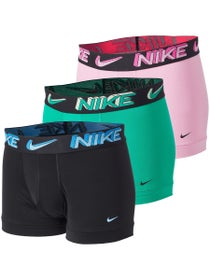 Nike Men's Cotton Stretch 3-Pack Trunk - Black