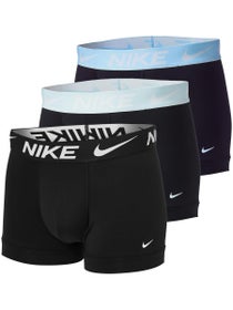 Nike Men's Essential Micro 3-Pack Trunk - Black/Blue