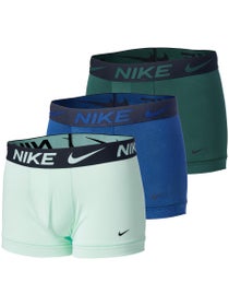 Nike Men's Essential Micro 3-Pack Trunk - Green/Blue