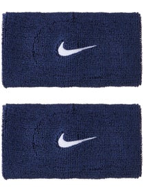 Nike Swoosh Doublewide Wristbands Navy