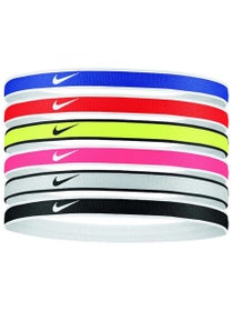 Cinta para el pelo Nike Swoosh - Pack de 6 (Tipped Red/Royal/Volt)