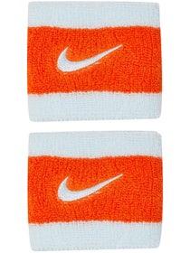 Nike Spring Swoosh Singlewide Wristbands Orange/White
