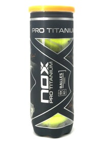 Tubo de 3 pelotas Nox Titanium Padel