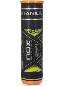 Tubo de 4 pelotas Nox Titanium Padel