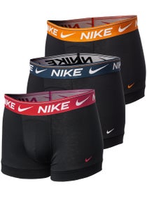 Nike Herren  Ultra Comfort Trunk 3er-Pack  Schwarz/Blau/Orange
