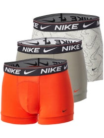 Nike Herren Ultra Comfort Trunk 3er-Pack Print/Orange