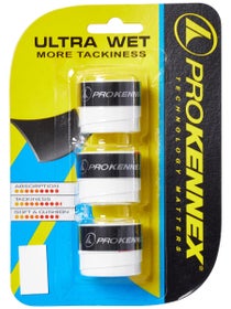 ProKennex Ultra Wet Overgrip White 3 pack