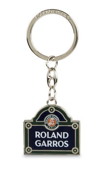 Roland Garros Street Sign Key Ring