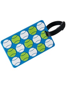 Etiquette de sac Racquet Inc bleue