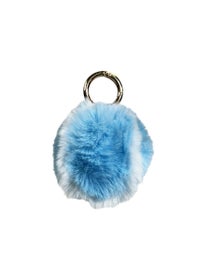 Racquet Inc Furry Tennis Ball Keychain Blue