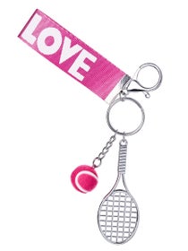 Porte-cl&#xE9;s Racquet Inc Tennis Racket rose