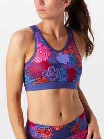 Sujetador deportivo mujer rabbit Utilibra-Vo - Azul Floral