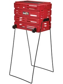 Tourna Ballport 80 Deluxe Ball Hopper Red w/ Wheels