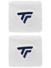 Tecnifibre 2-Pack Singlewide Wristbands White