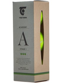 Tretorn Academy Green Tennis 3 Ball Can