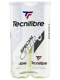 Tecnifibre Court Tennis 4 Ball Can Bi-Pack 