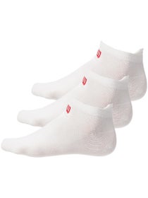 3 paires de chaussettes Wilson Ankle Tab White