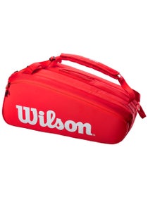 Wilson Super Tour 15er-Tennistasche Rot