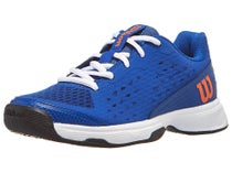 Wilson Rush Pro Ace Kinder Tennisschuh Blau/Weiß/Orange 