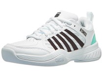 Chaussures Femme K-Swiss Court Express White/Mint/Blk MOQUETTE