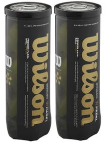 Lote de 2 tubos de 3 pelotas Wilson Premier Padel Speed