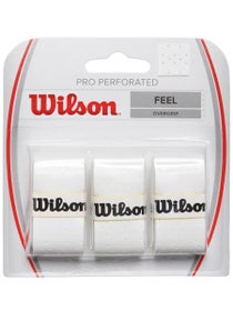  Wilson Pro Perforated Tennis Racket Overgrip Pro Perforated,  White, Pack of 60 : Sports & Outdoors