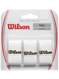 Overgrips Wilson Pro Perforated - Blanco (Pack de 3)