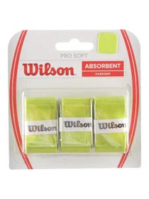 3 surgrips Wilson Pro Soft Lime